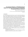 E learning Experiences and Future