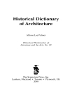 Historical Dictionary of Architecture