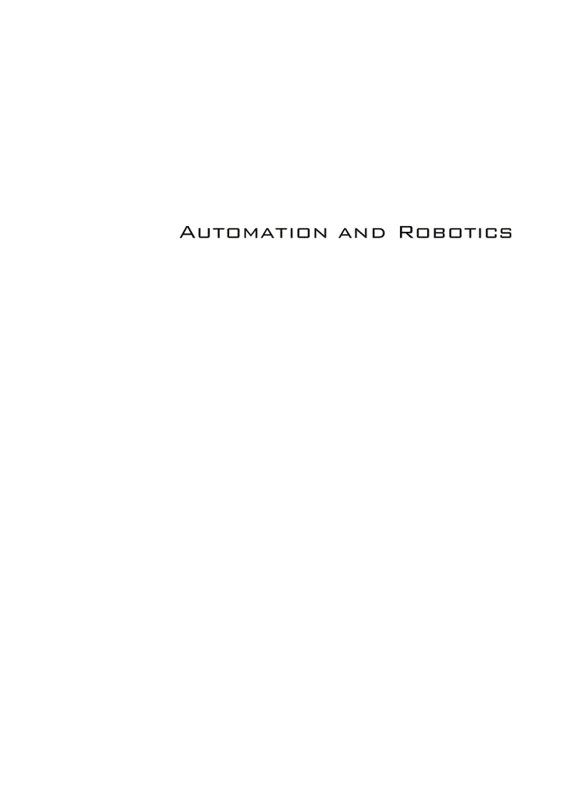 Automation and Robotics