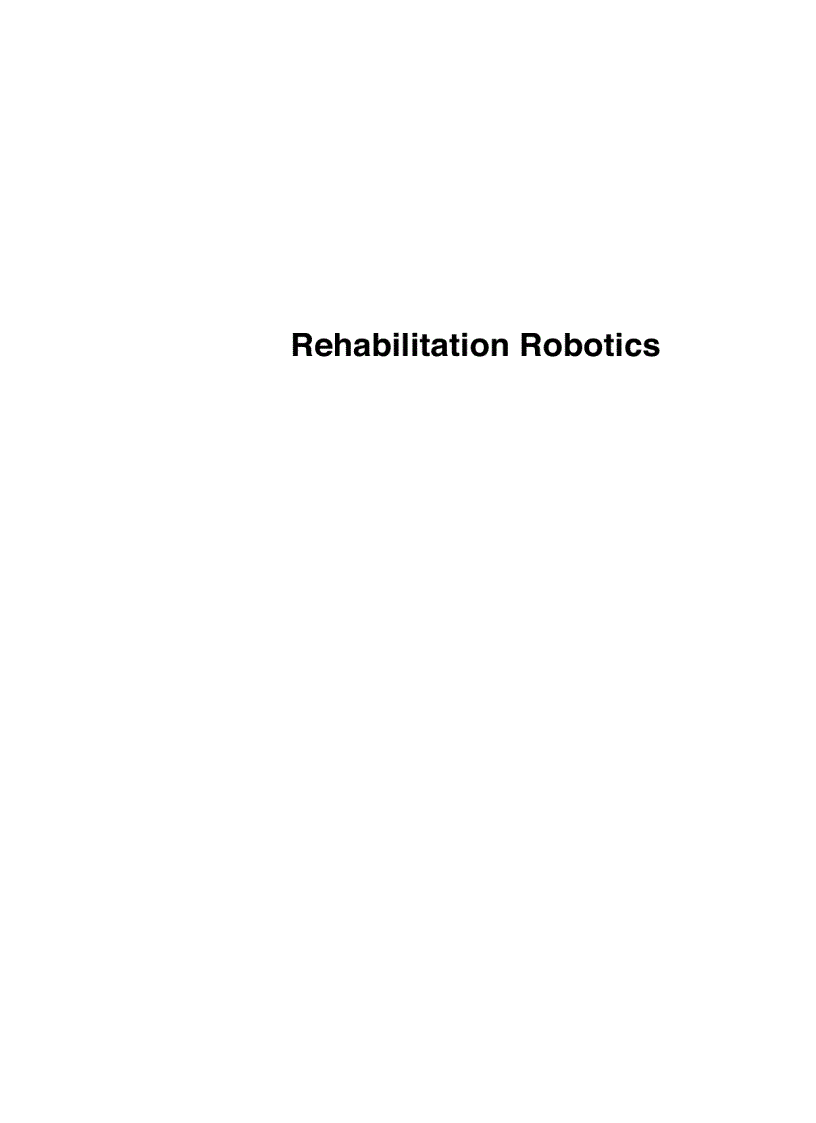 Rehabilitation Robotics