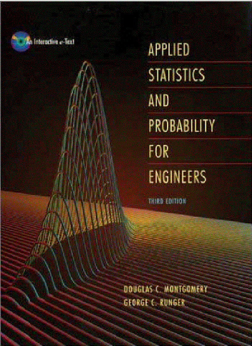 Applied Statistics and Probability for Engineers 3rd Edition