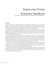 Engineering Design Reliability Handbook