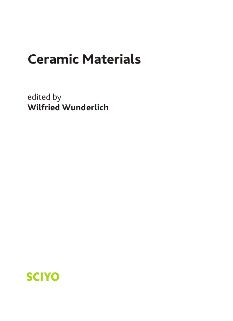 Ceramic Materials