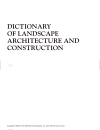 Dictionary of Landscape Architecture and Construction