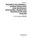 Advances in Ceramics Characterization Raw Materials Processing Properties Degradation and Healing