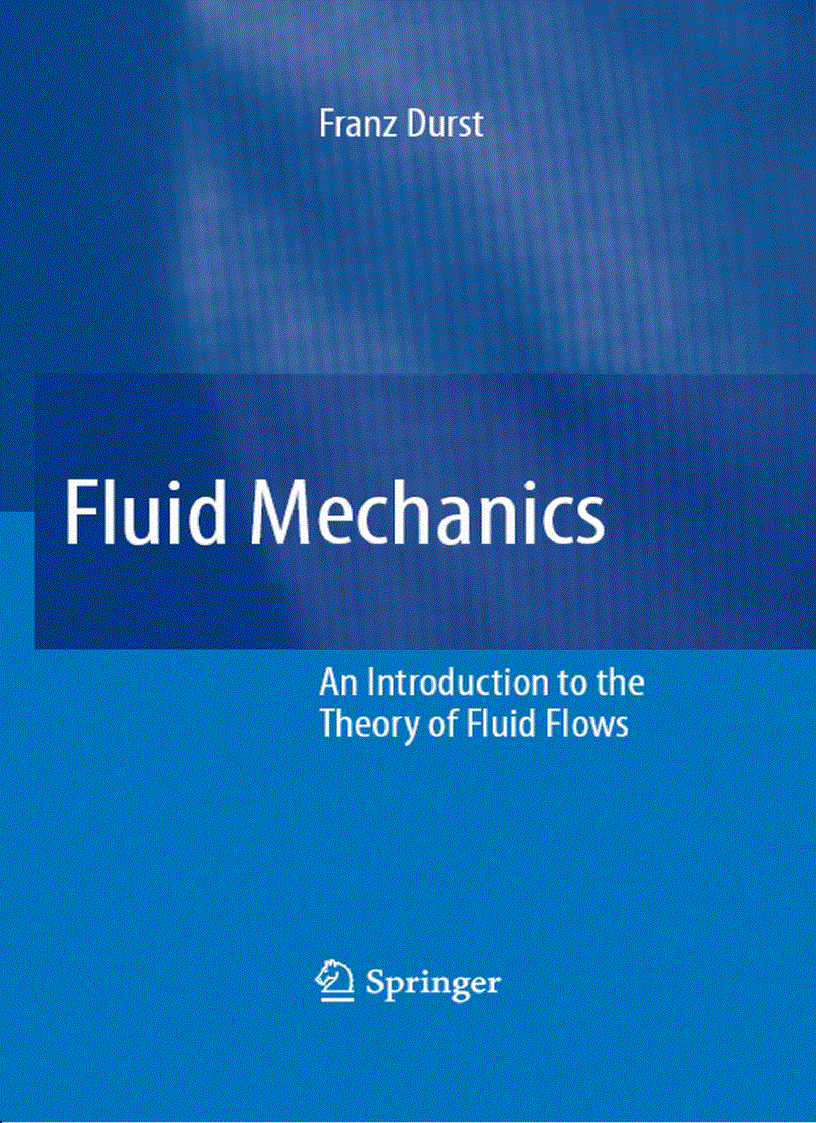 Springer Press Fluid Mechanics Sep 2008