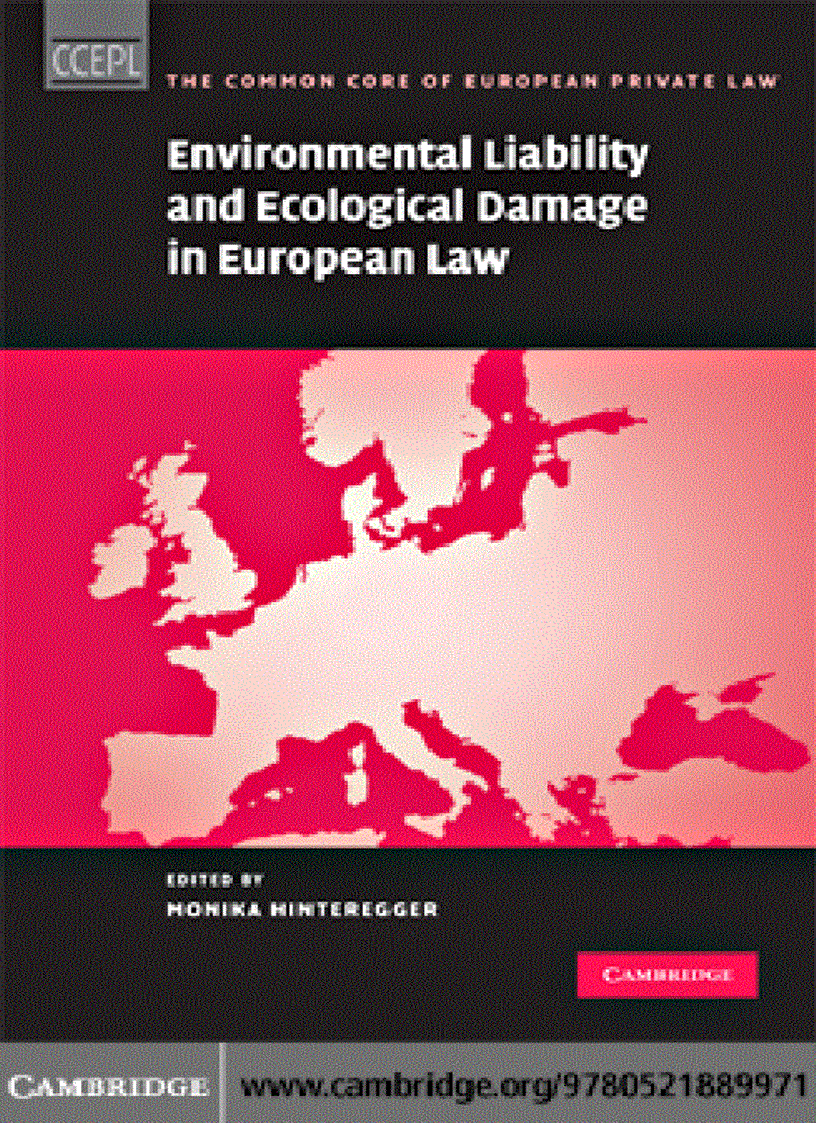 Environmental Liability and Ecological Damage In European Law