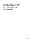 Fundamentals of Probability and Statistics for Engineers