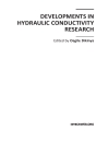 Developments in Hydraulic Conductivity Research