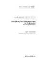 Marine Geology Exploring the New Frontiers of the Ocean 317 Pages