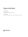 Physics of the Earth