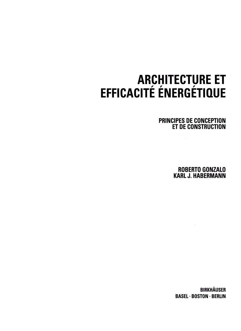 Architecture Et Efficacite Energetique Energy