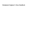 Mechanical Engineers Data Handbook