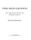 The Red Queen Sex and the Evolution of Human Nature