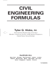 Civil Engineering Formulas