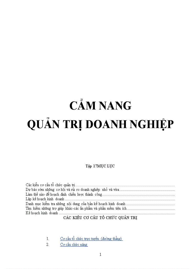 Cẩm nang quản trị doanh nghiệp 17