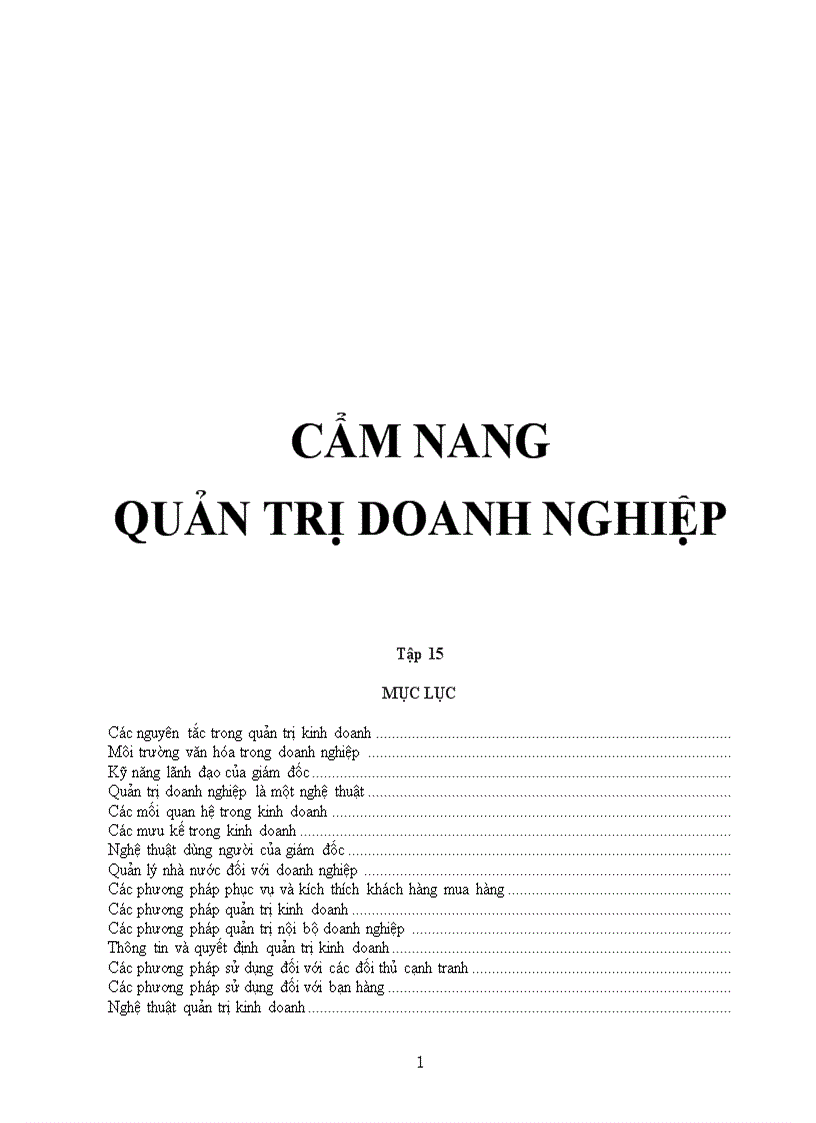 Cẩm nang quản trị doanh nghiệp 15