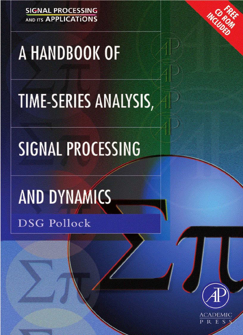 Handbook Of Time Series Analysis Signal Processing And Dynamics