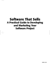 Software That Sells A Practical Guide to Developing and Marketing Your Software Project