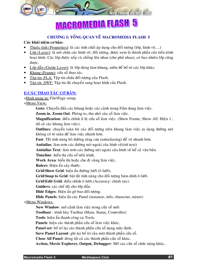 Hướng Dẫn Macromedia Flash 5
