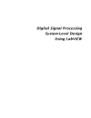 Digital Signal Processing System Level Design Using LabVIEW