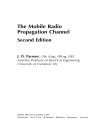 The Mobile Radio Propagation Channel 2nd Edition