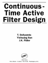 Continuous Time Active Filter Design