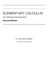 Elementary Calculus An Infinitesimal Approach