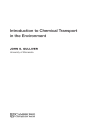 Introduction to Chemical Transport in the Environment