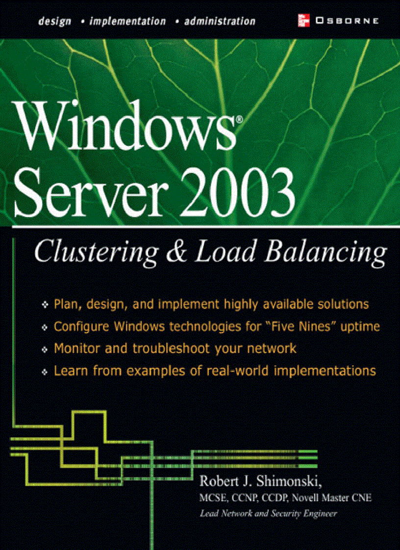 Windows 2000 and Windows Server 2003 Clustering and Load Balancing