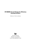 RF MEMS Circuit Design for Wireless Communications