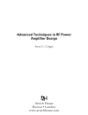 Advanced Techniques in RF Power Amplifier Design