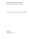 Gene Regulation and Metabolism Post Genomic Computational Approaches