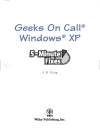 Geeks On Call Windows XP 5 Minute Fixes Geeks on Call
