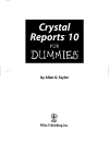 Crystal Reports 10 For Dummies