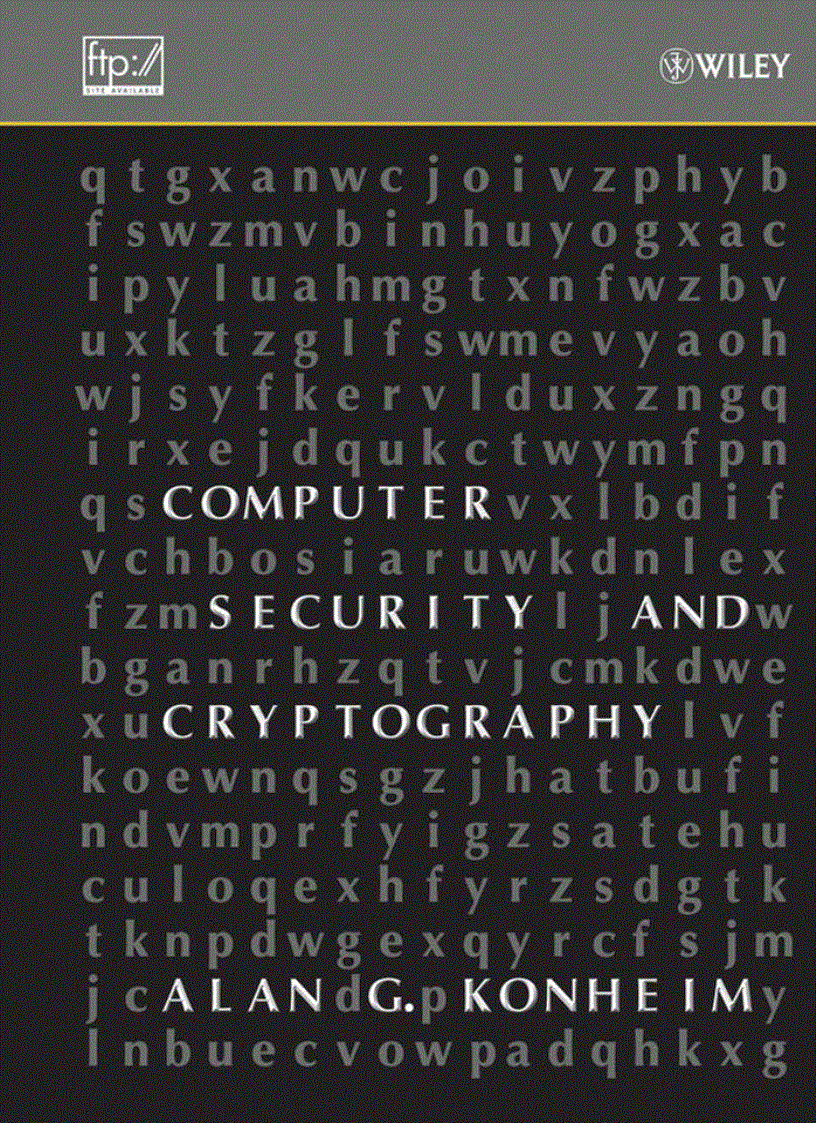 Computer Security and Cryptography