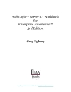 WebLogic Server 6 1 Workbook for Enterprise JavaBeans 3rd Edition