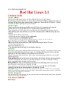 Cách cài đặt Red Hat Linux 5 1