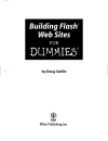 Building Flash Web Sites For Dummies