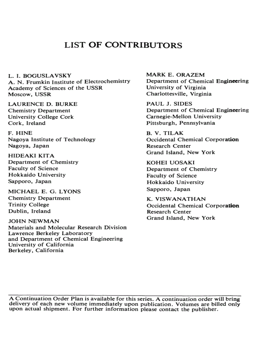 MODERN ASPECTS OF ELECTROCHEMISTRY No 18