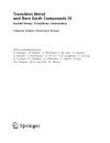 Transition Metal and Rare Earth Compounds III Excited States Transitions Interactions