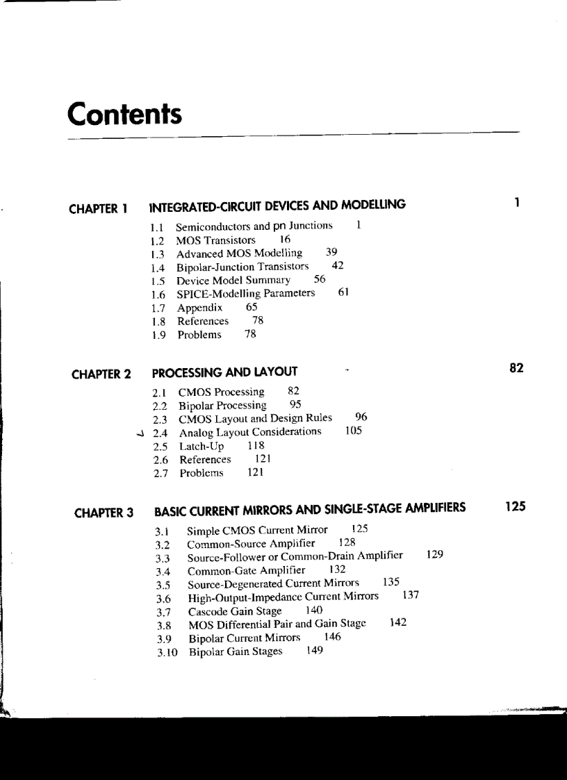 Analog Integrated Circuit Design