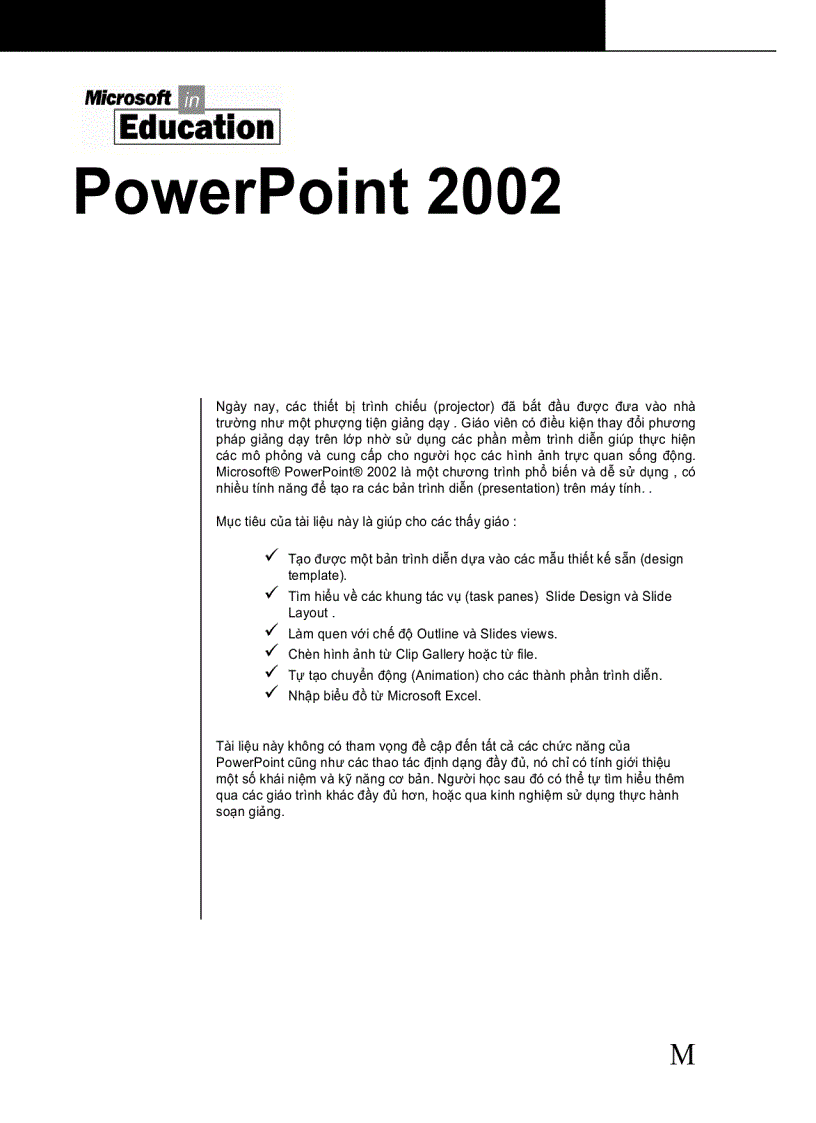 Hướng Dẫn PowerPoint 2002