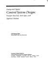 Analog and Digital Control System Design Transfer Function State Space and Algebraic Methods