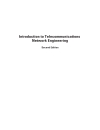 Introduction To Telecommunications Network Engineering