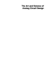 The Art and Science of Analog Circuit Design