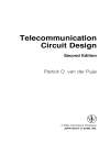 Telecommunication Circuit Design Second Edition