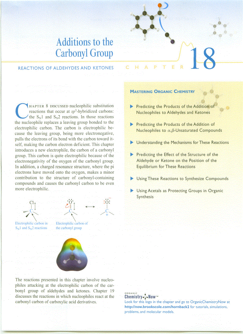 Additions to the Carbonyl Group