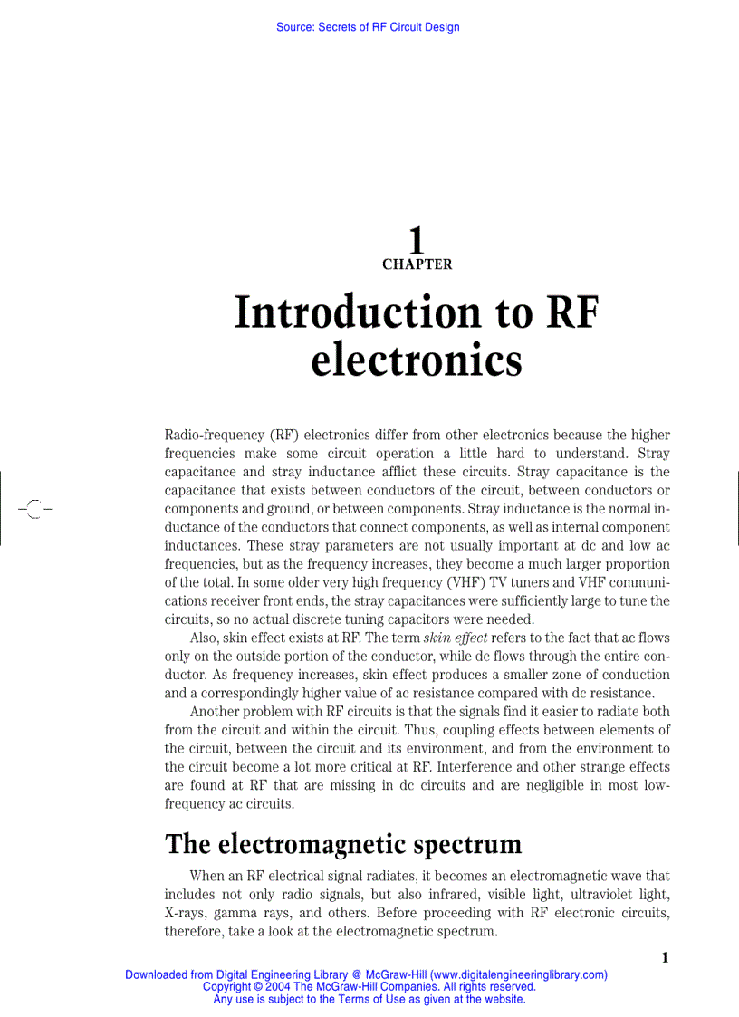 Secrets of RF Circuit Design Third Edition