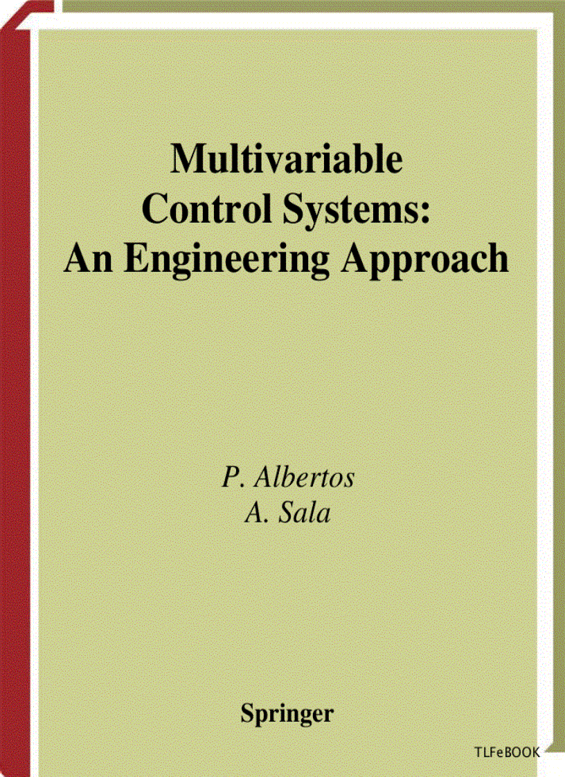 Multivariable Control Systems An Engineering Approach